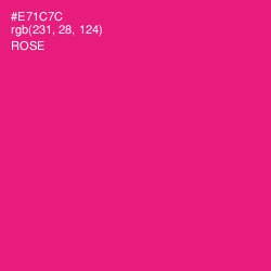 #E71C7C - Rose Color Image
