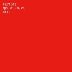 #E71D15 - Red Color Image