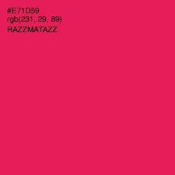 #E71D59 - Razzmatazz Color Image