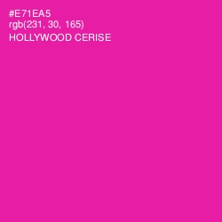 #E71EA5 - Hollywood Cerise Color Image