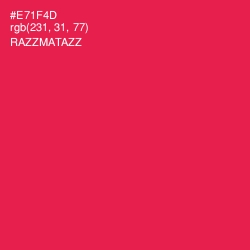 #E71F4D - Razzmatazz Color Image