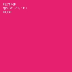 #E71F6F - Rose Color Image