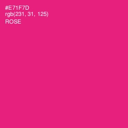 #E71F7D - Rose Color Image