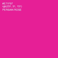 #E71F97 - Persian Rose Color Image