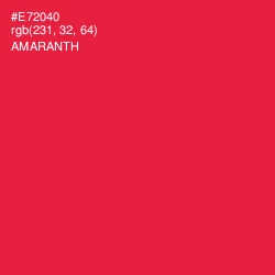 #E72040 - Amaranth Color Image