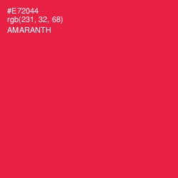 #E72044 - Amaranth Color Image