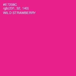 #E7208C - Wild Strawberry Color Image