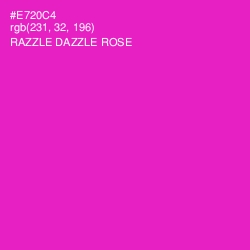 #E720C4 - Razzle Dazzle Rose Color Image