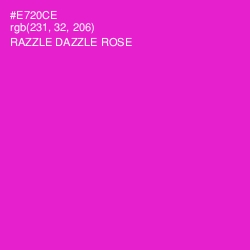 #E720CE - Razzle Dazzle Rose Color Image