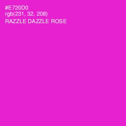 #E720D0 - Razzle Dazzle Rose Color Image