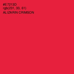 #E7213D - Alizarin Crimson Color Image