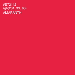 #E72142 - Amaranth Color Image