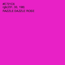 #E721C6 - Razzle Dazzle Rose Color Image