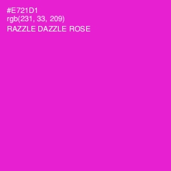 #E721D1 - Razzle Dazzle Rose Color Image