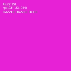 #E721D6 - Razzle Dazzle Rose Color Image