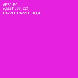 #E721E0 - Razzle Dazzle Rose Color Image