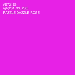 #E721E6 - Razzle Dazzle Rose Color Image