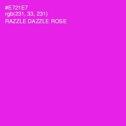 #E721E7 - Razzle Dazzle Rose Color Image