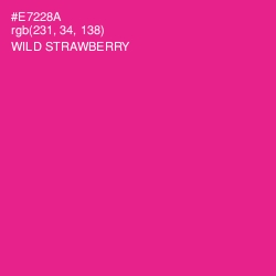 #E7228A - Wild Strawberry Color Image