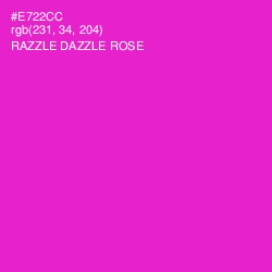 #E722CC - Razzle Dazzle Rose Color Image