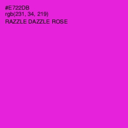 #E722DB - Razzle Dazzle Rose Color Image