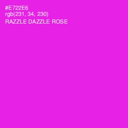 #E722E6 - Razzle Dazzle Rose Color Image