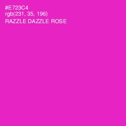 #E723C4 - Razzle Dazzle Rose Color Image