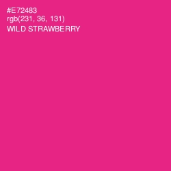 #E72483 - Wild Strawberry Color Image