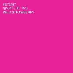 #E72497 - Wild Strawberry Color Image