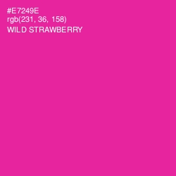 #E7249E - Wild Strawberry Color Image