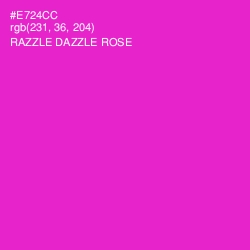 #E724CC - Razzle Dazzle Rose Color Image