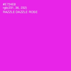 #E724E8 - Razzle Dazzle Rose Color Image