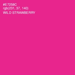 #E7258C - Wild Strawberry Color Image