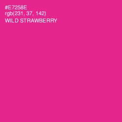 #E7258E - Wild Strawberry Color Image