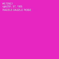 #E725C1 - Razzle Dazzle Rose Color Image