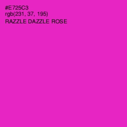 #E725C3 - Razzle Dazzle Rose Color Image