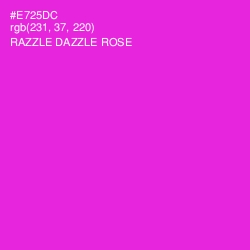 #E725DC - Razzle Dazzle Rose Color Image
