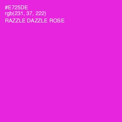 #E725DE - Razzle Dazzle Rose Color Image