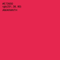 #E72650 - Amaranth Color Image