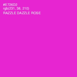 #E726D2 - Razzle Dazzle Rose Color Image