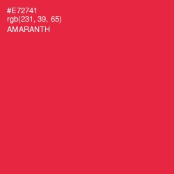 #E72741 - Amaranth Color Image