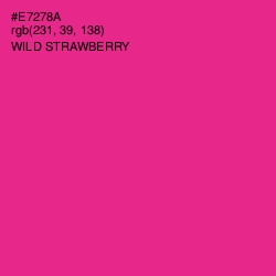 #E7278A - Wild Strawberry Color Image