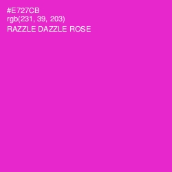 #E727CB - Razzle Dazzle Rose Color Image