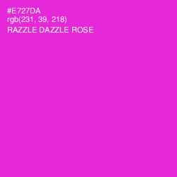 #E727DA - Razzle Dazzle Rose Color Image