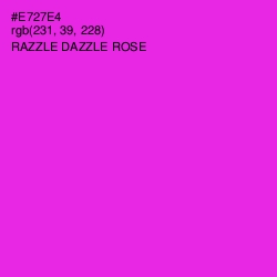 #E727E4 - Razzle Dazzle Rose Color Image