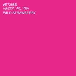 #E7288B - Wild Strawberry Color Image