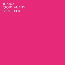 #E7297A - Cerise Red Color Image