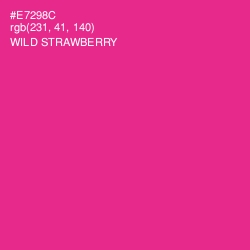 #E7298C - Wild Strawberry Color Image