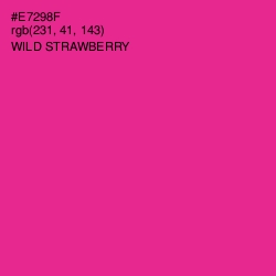 #E7298F - Wild Strawberry Color Image