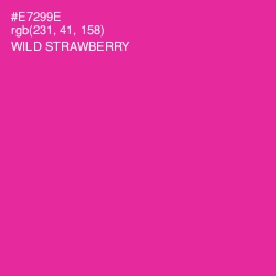 #E7299E - Wild Strawberry Color Image